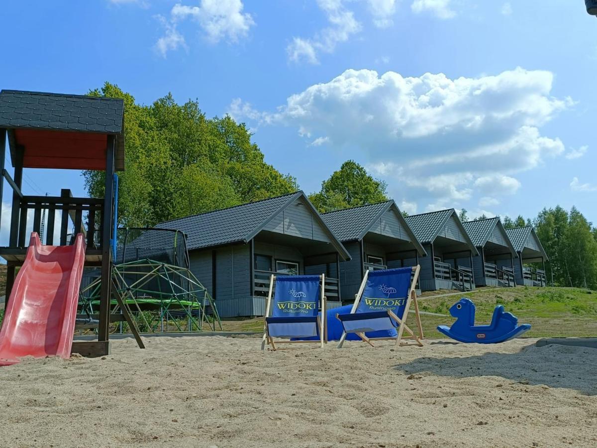 Widoki Rusinowo Domki Letniskowe Esterno foto